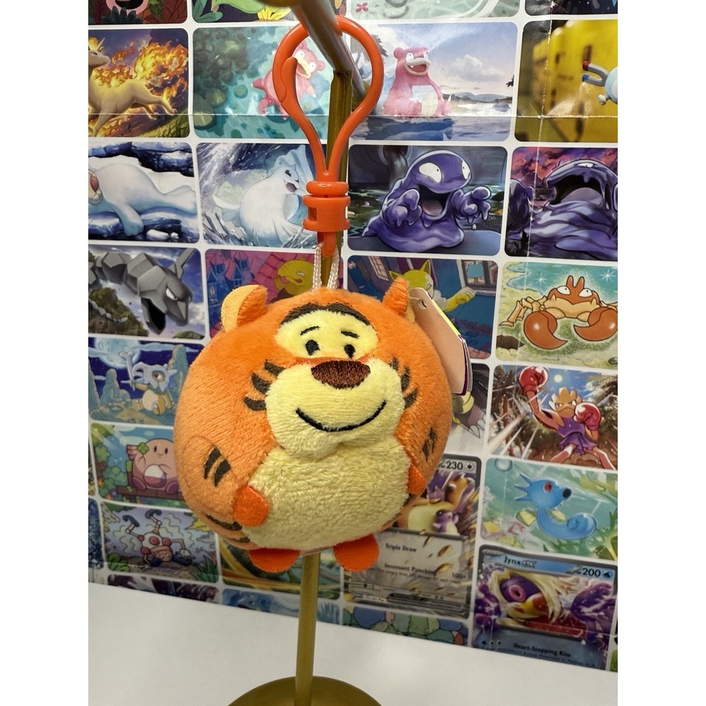 TY Beanie Ballz Tigger Plush Clip Keychain Winnie The Pooh NWT 3"